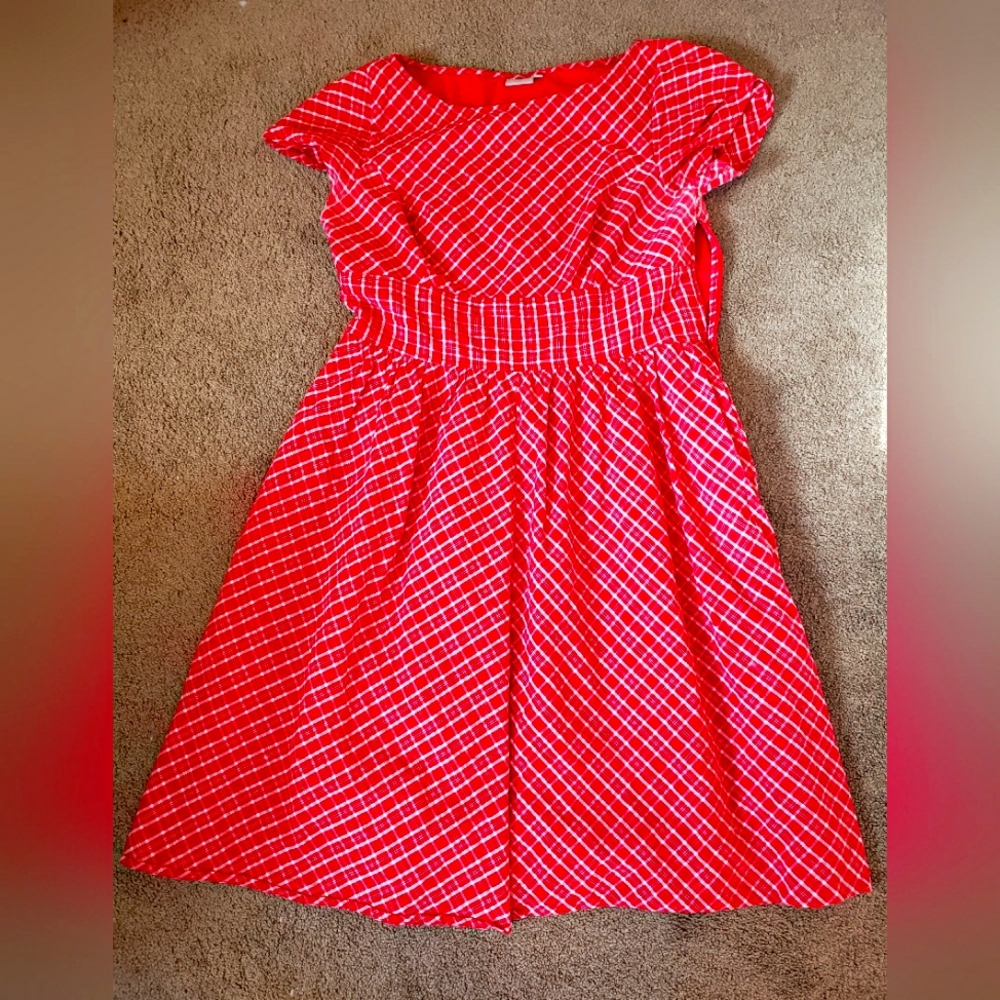Eshakti class (18) plaid dress with pockets